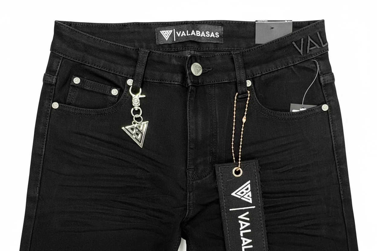 Valabasas Jet Black Skinny Jeans