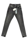 Rever Jeans Floral Embossed Jeans Grey