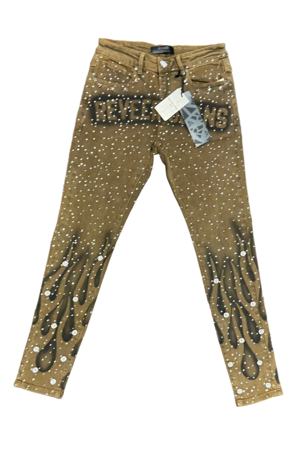 Rever Jeans Flame Rhinestone Jeans