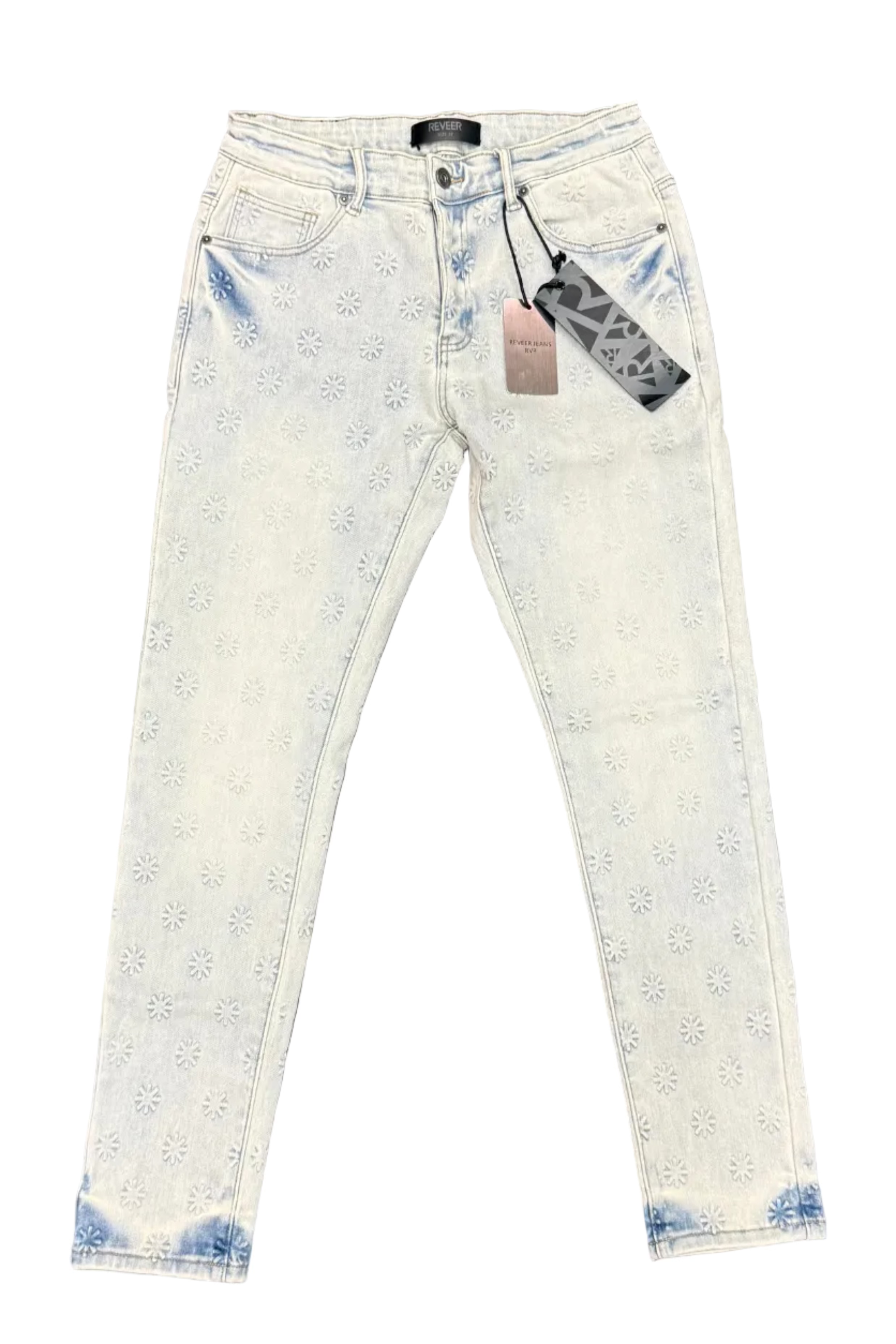 Rever Jeans Floral Embossed Jeans