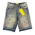 GFTD LA RHINESTONE DENIM SHORTS