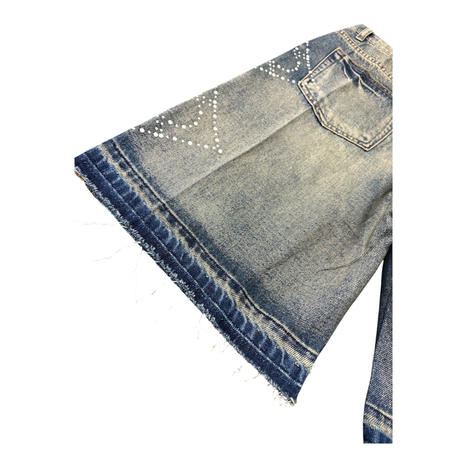 GFTD LA RHINESTONE DENIM SHORTS