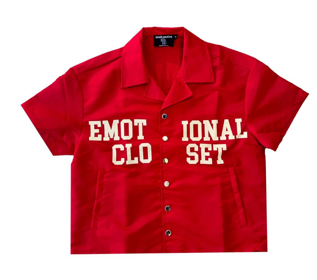 Mixed Emotions "Red Backyard" Nylon Shirt
