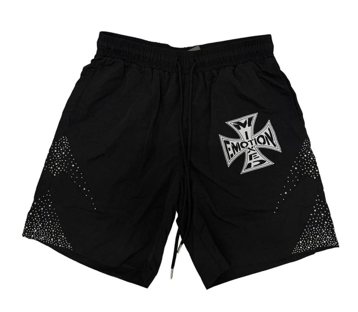 Mixed Emotions "Black Classic" Nylon Shorts