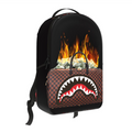 BAG OF MONEY ON FIRE BACKPACK