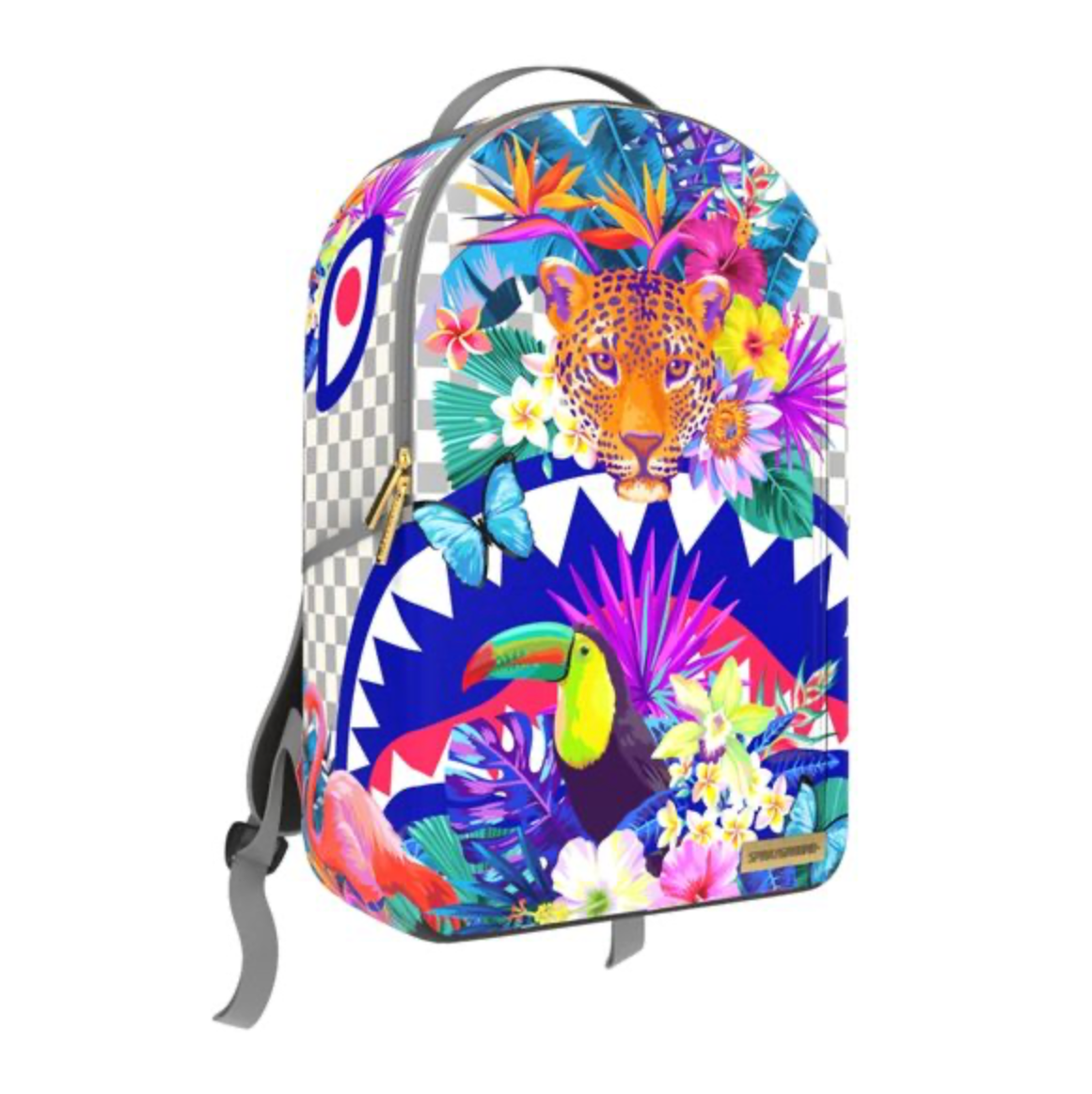 FLOWERING JUNGLE SHARK BACKPACK