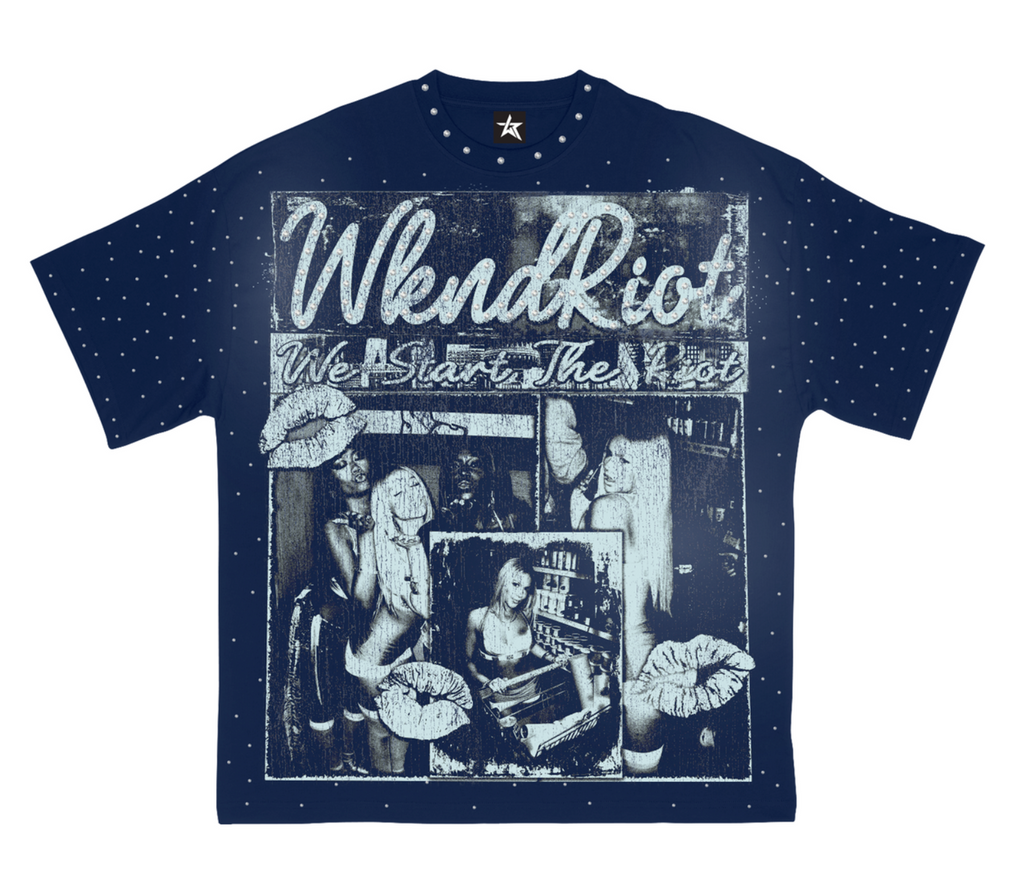 WKND BORN A STAR BLUE TEE