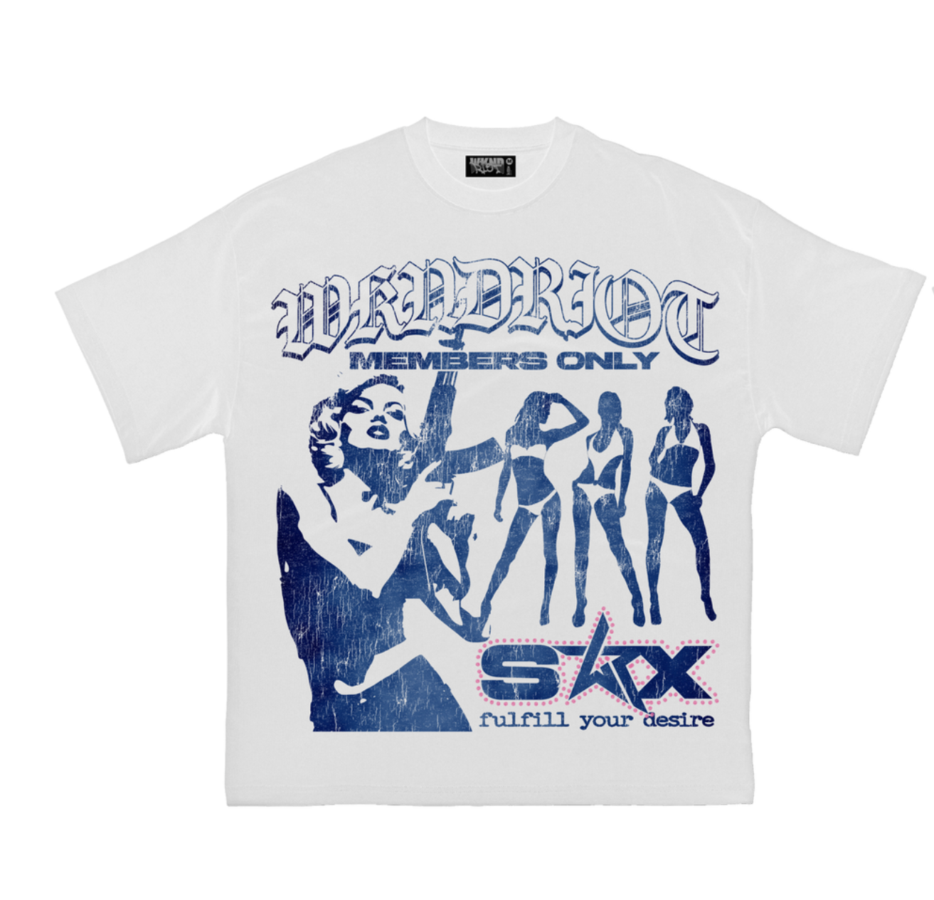 SEX W/ PINK RHINESTONES (SEX) TEE