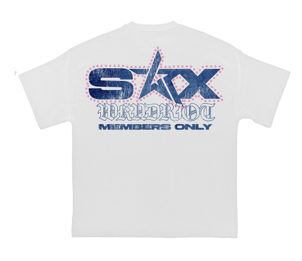 SEX W/ PINK RHINESTONES (SEX) TEE