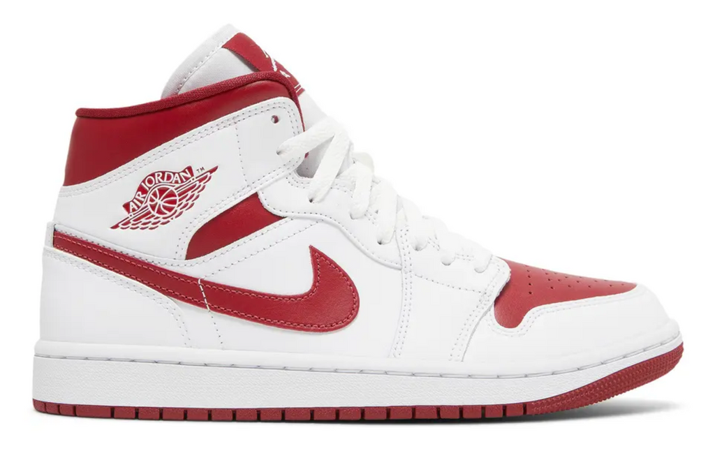 Wmns Air Jordan 1 Mid 'White Pomegranate'