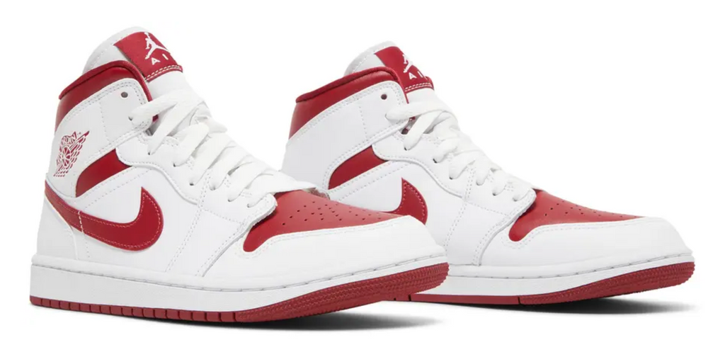 Wmns Air Jordan 1 Mid 'White Pomegranate'