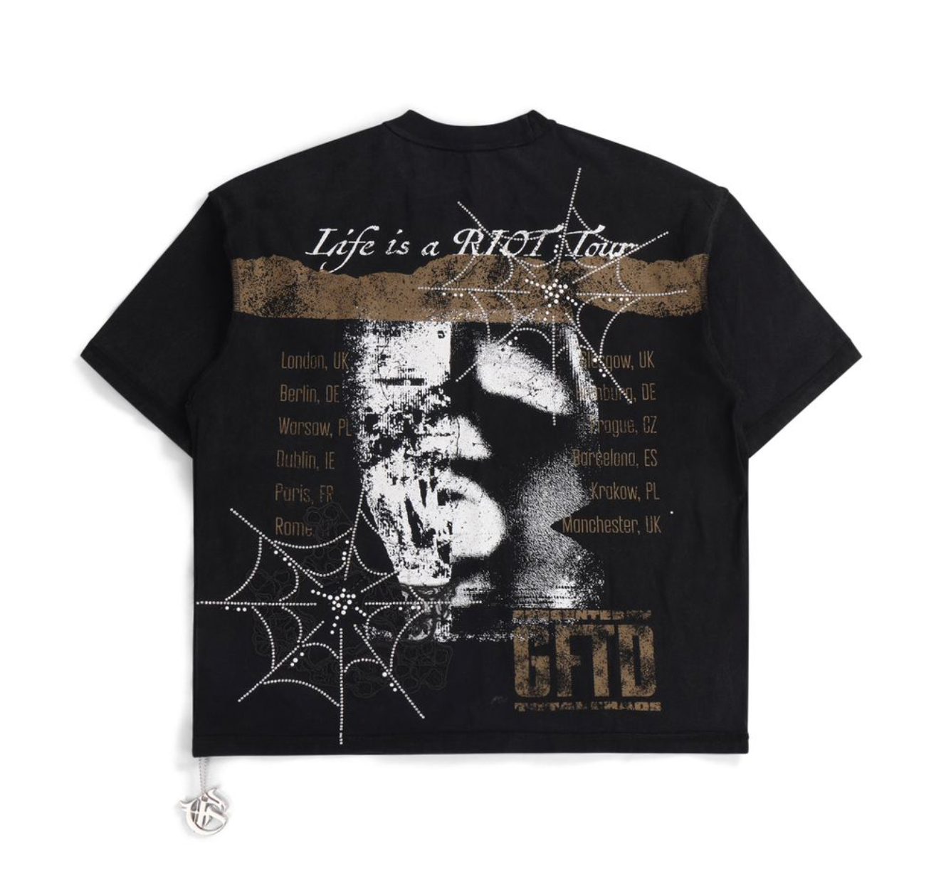 GFTD LA "Riot Tour" Black Tee