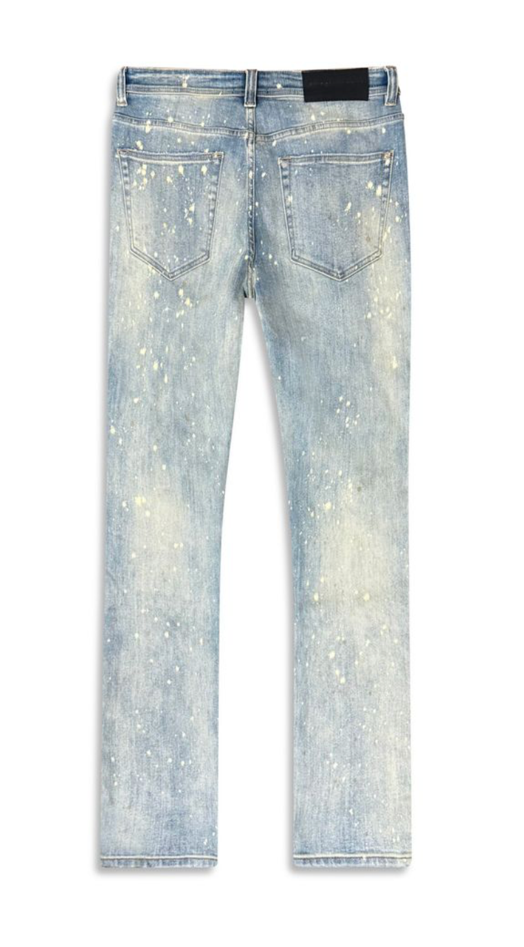 GHST WRLD Static" Skinny Jeans – Bleach Wash