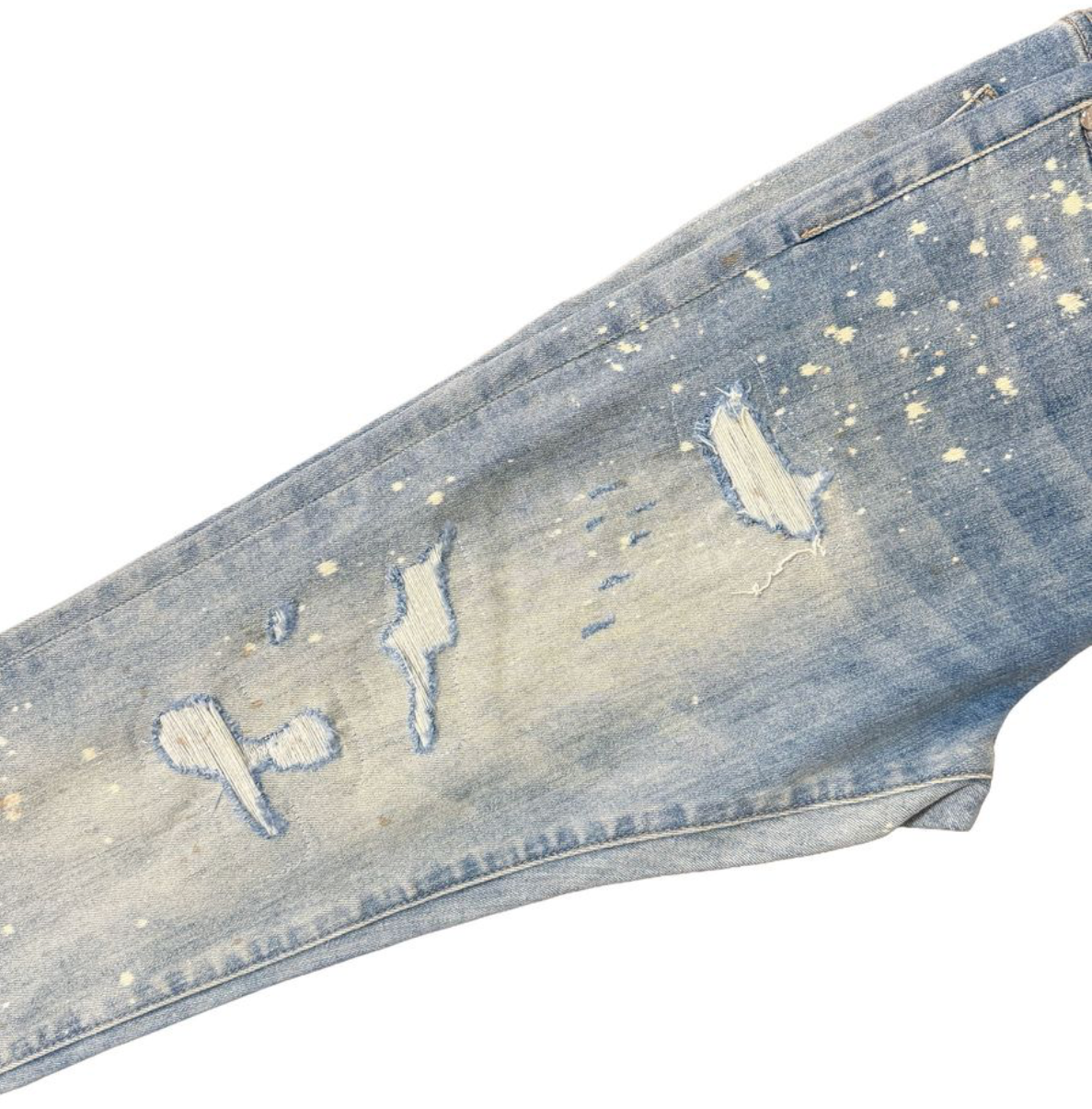 GHST WRLD Static" Skinny Jeans – Bleach Wash