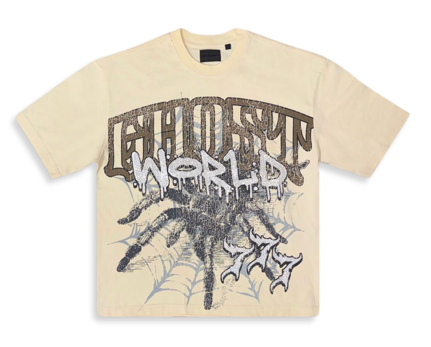 GHST WRLD "Caught in the Web" Bone Tee