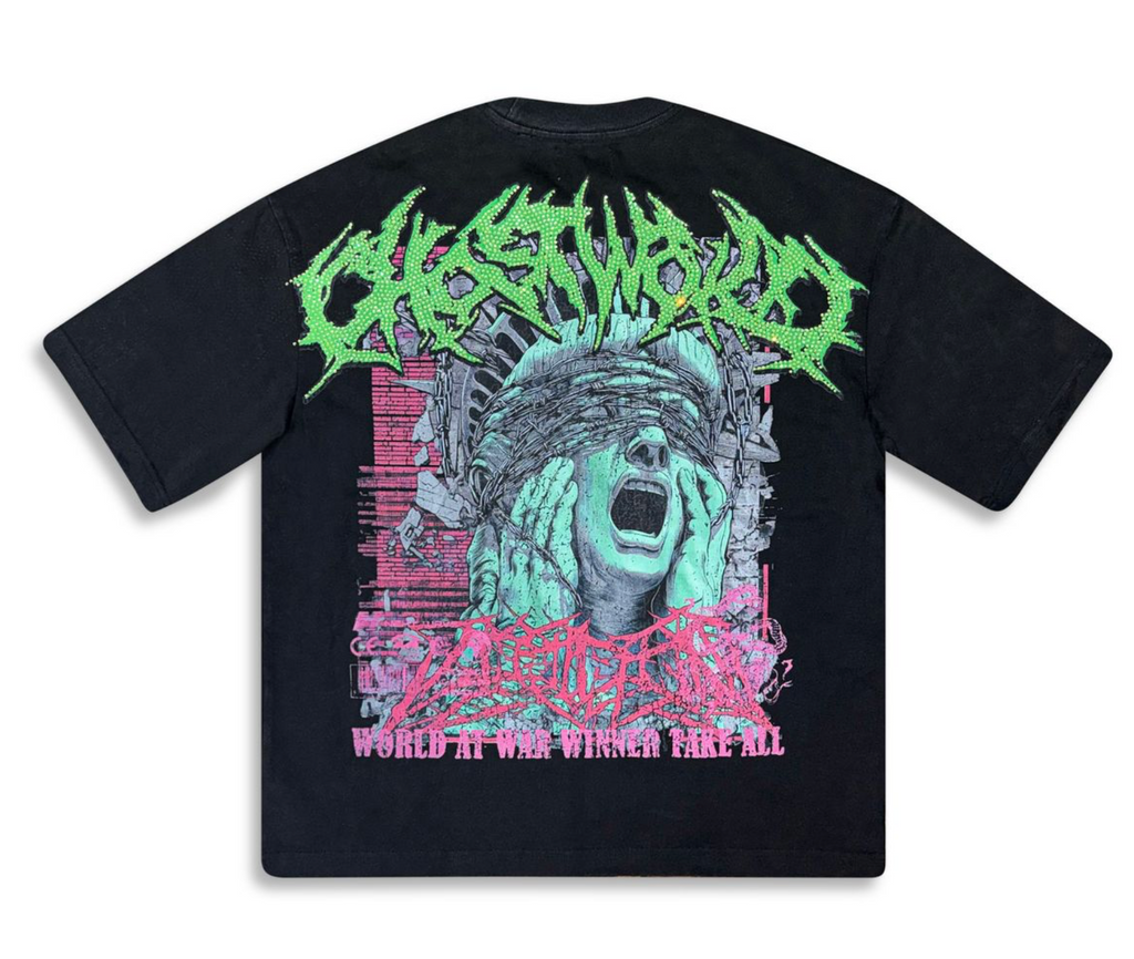 GHST WRLD "World at War" Black Tee