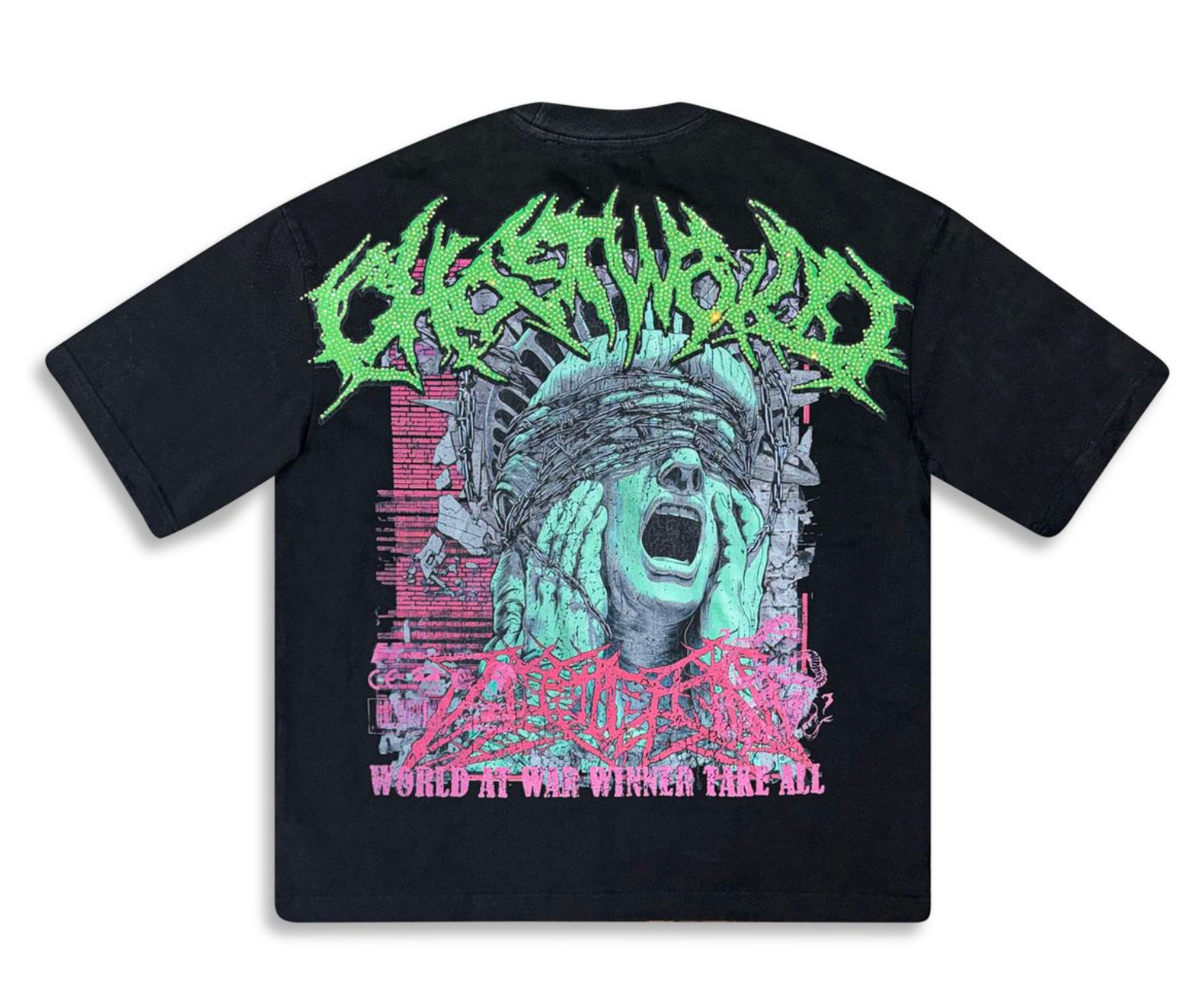 GHST WRLD "World at War" Black Tee
