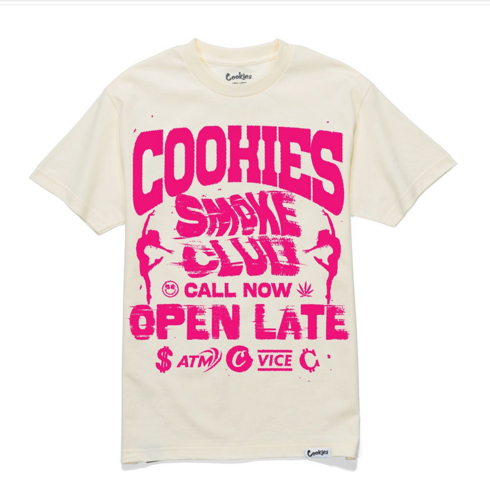 Cookies Smoke Club SS Tee - Cream
