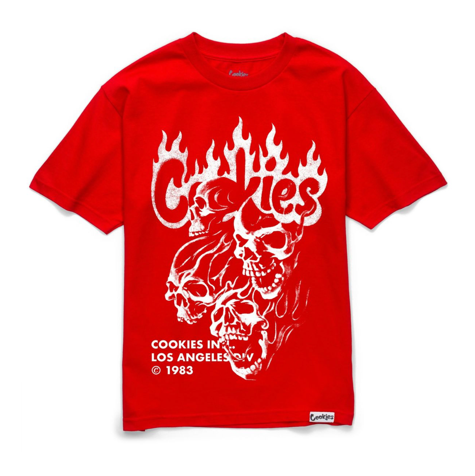 Cookies Flame SS Tee - Red