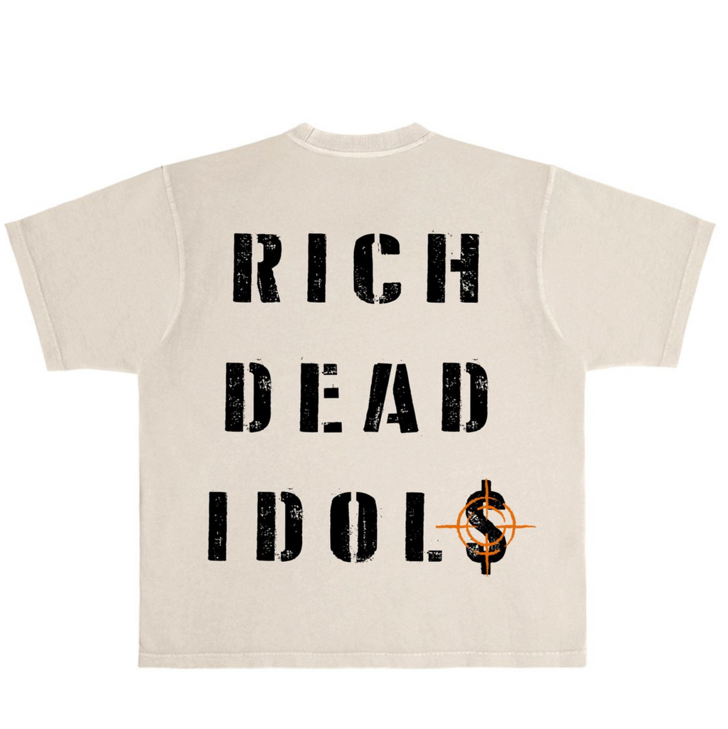 Rich Dead Idols "Shoot to Thrill" T-Shirt – Tan