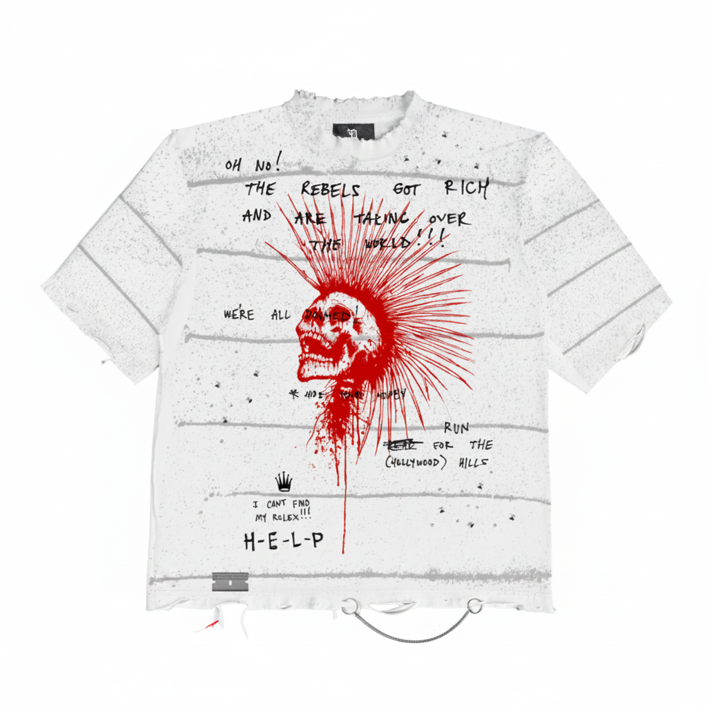 November Reine Hand Shredded Luxury Tee