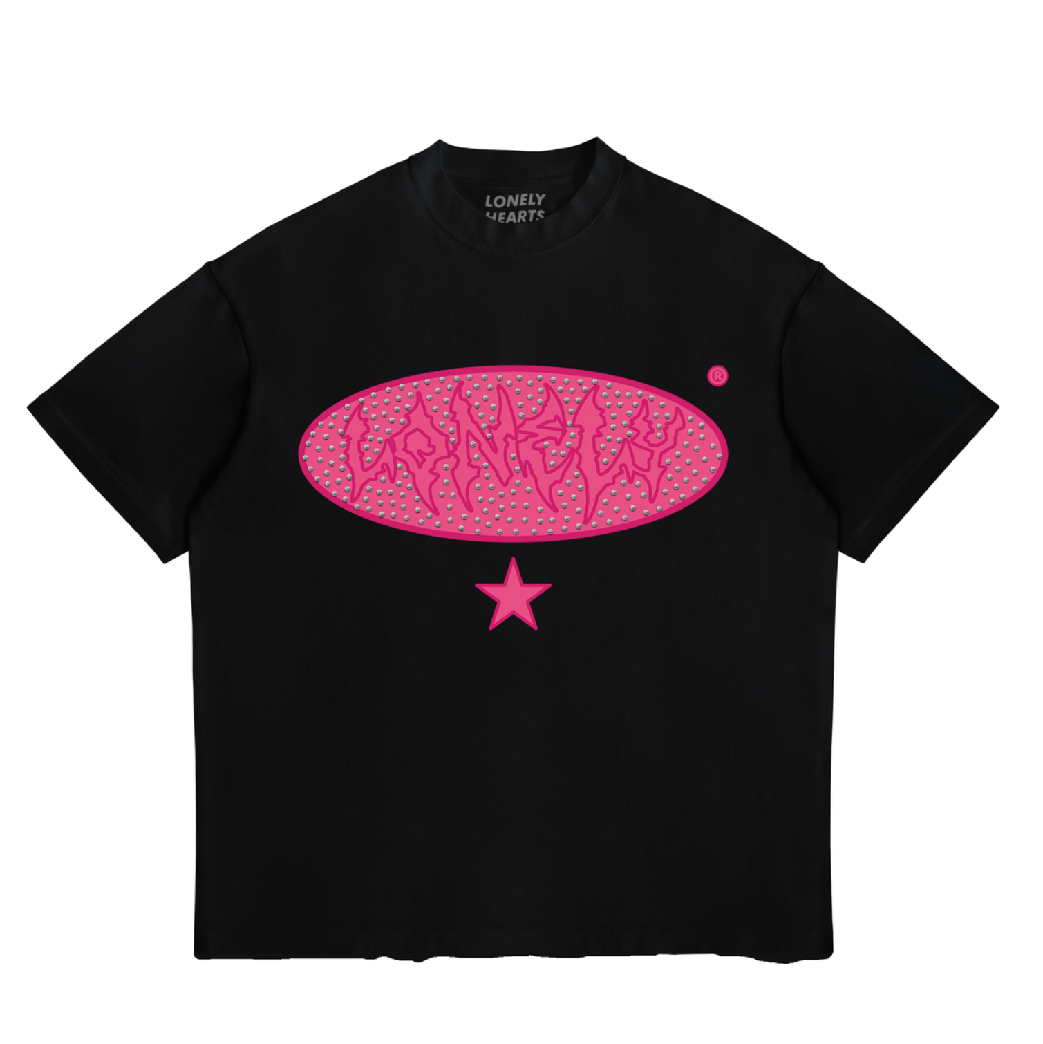 Lonely Hearts Club Cropped Rhinestone TEE