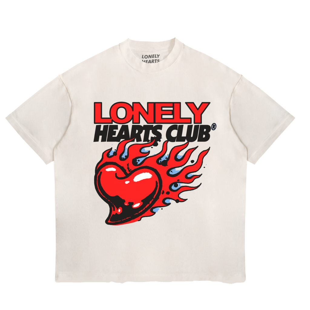 Lonely Hearts Club Flaming Heart TEE