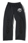 Lonely Hearts Club Black Rhinestone Sweatpants