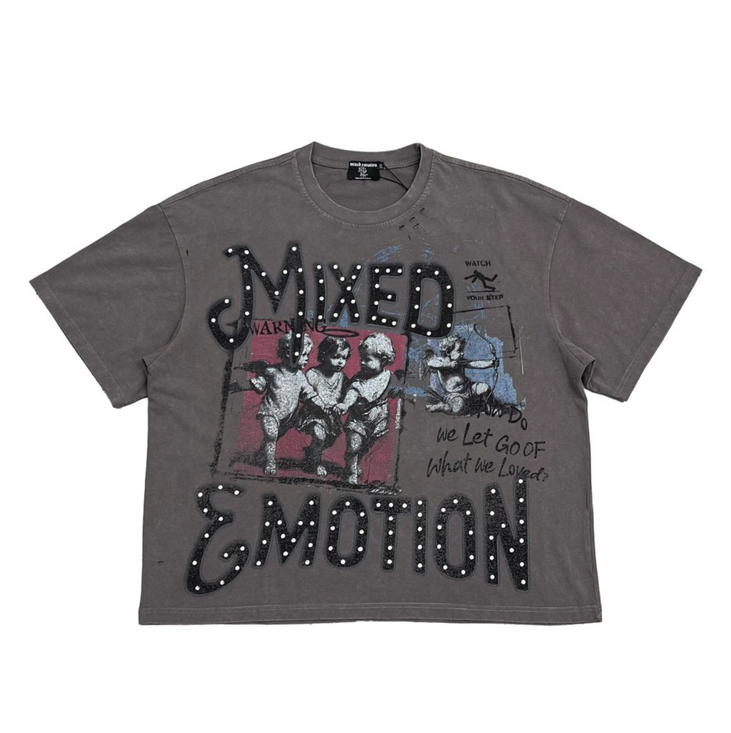 Mixed Emotions Grey "Friends" Tee
