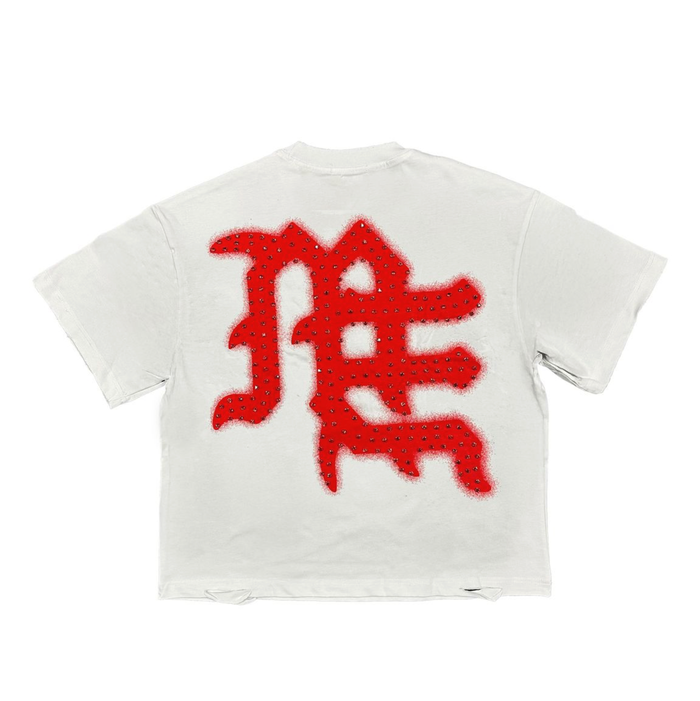 Mixed Emotions Red "End" Rhinestone Tee