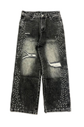 Mixed Emotions Grey "Stone" Baggy Jeans