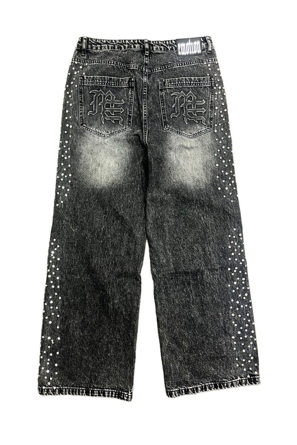 Mixed Emotions Grey "Stone" Baggy Jeans