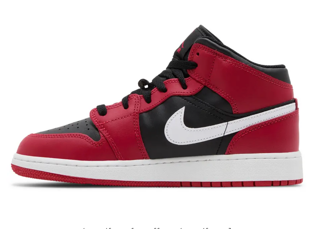 Air Jordan 1 Mid GS 'Gym Red Black White'