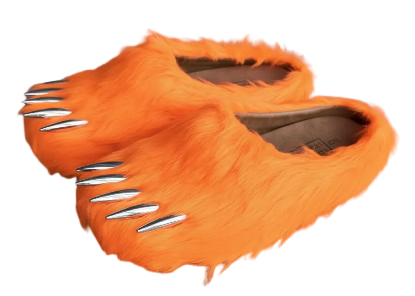 Bravest Studios Bear Claw Mule Clogs - Chief Keef x Glo Gang Glorange