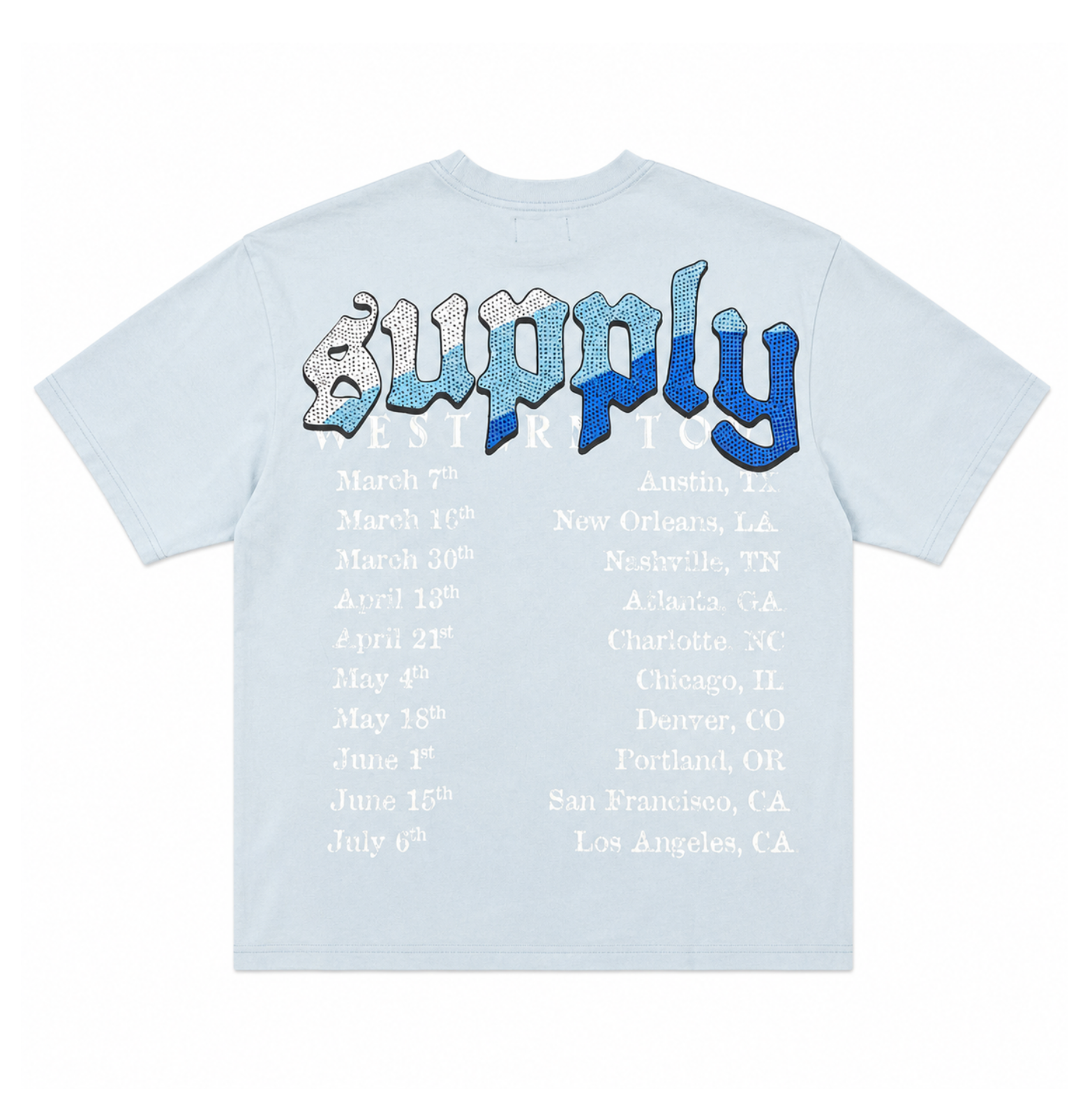 SUPPLY Heavy Metal Tee Lt. Blue