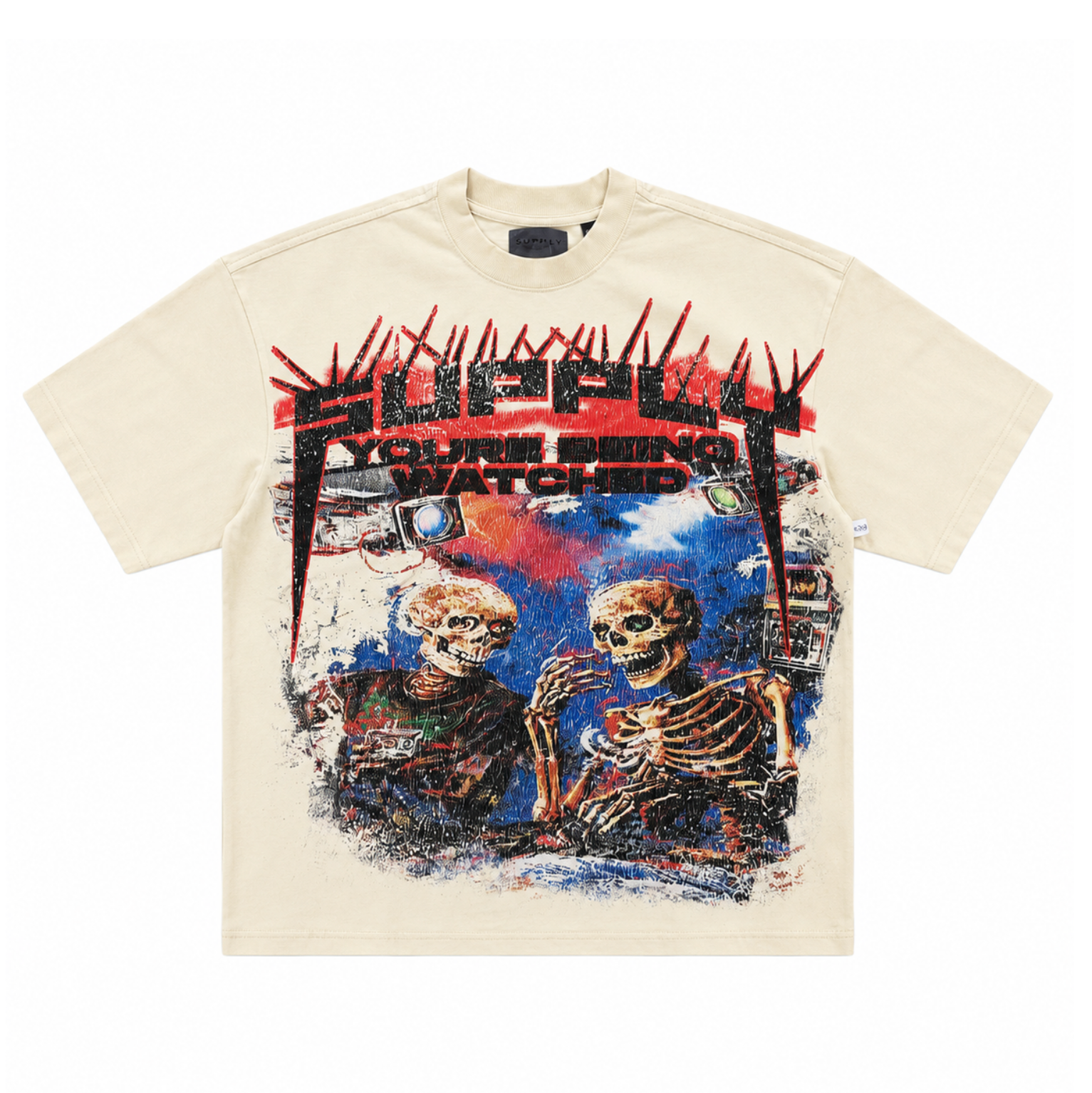 SUPPLY You Being Watched Tee Beige
