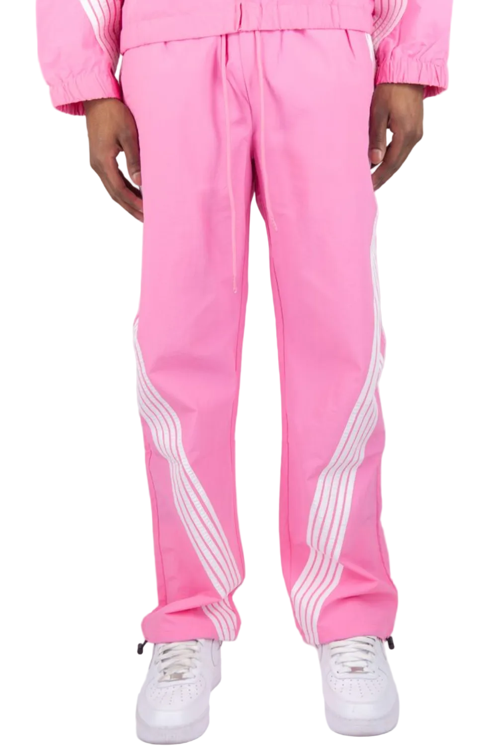 Rebel Minds Striped Nylon Pants