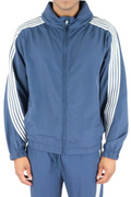 Rebel Minds Striped Nylon Windbreaker Jacket