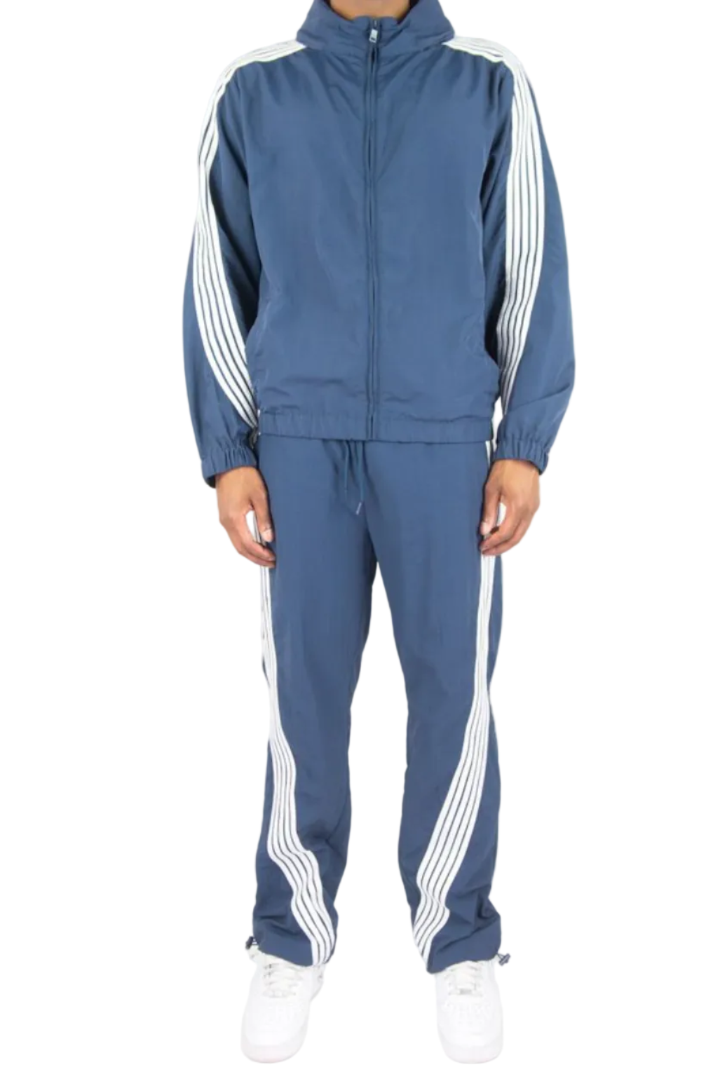 Rebel Minds Striped Nylon Pants