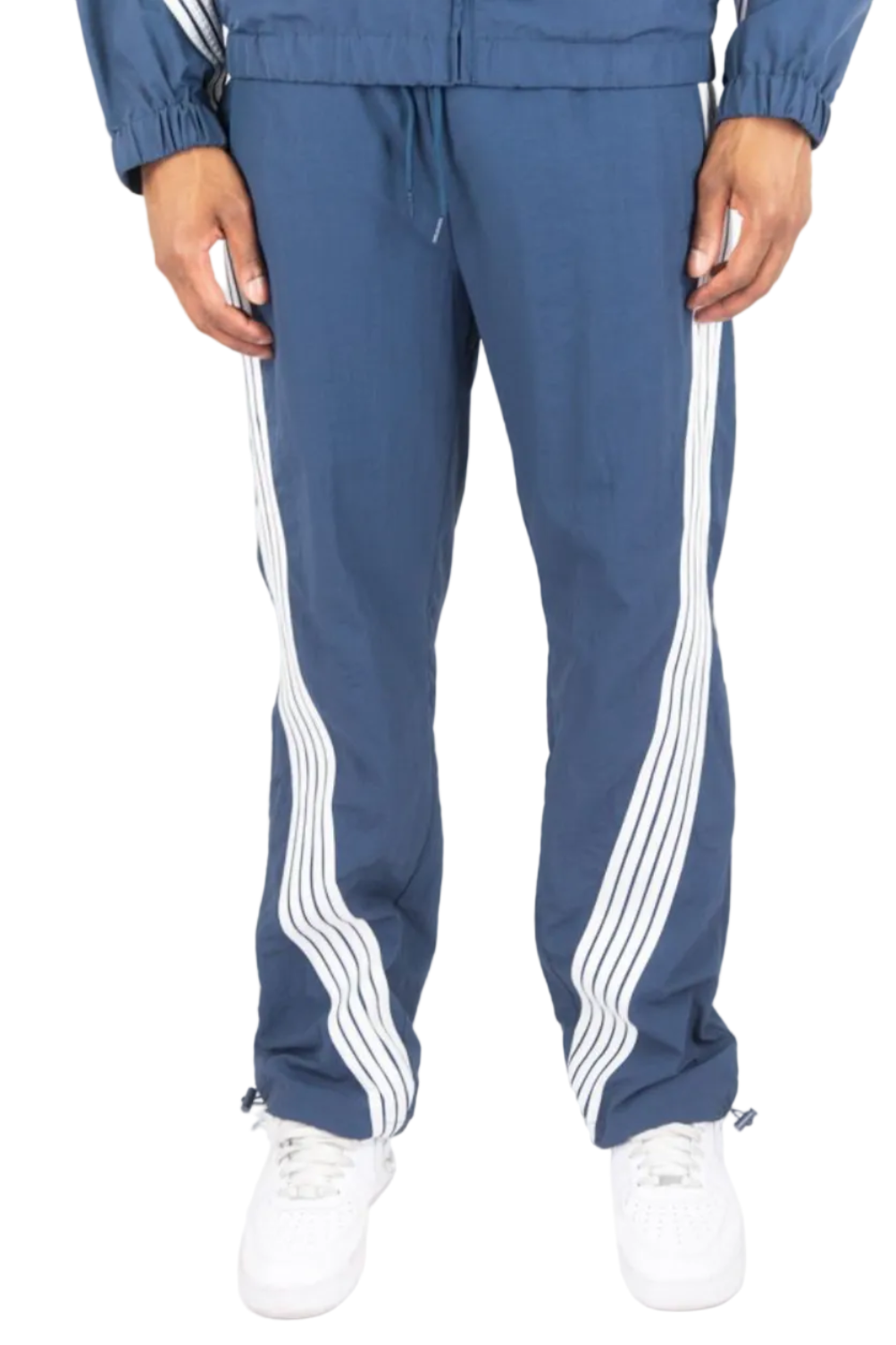 Rebel Minds Striped Nylon Pants