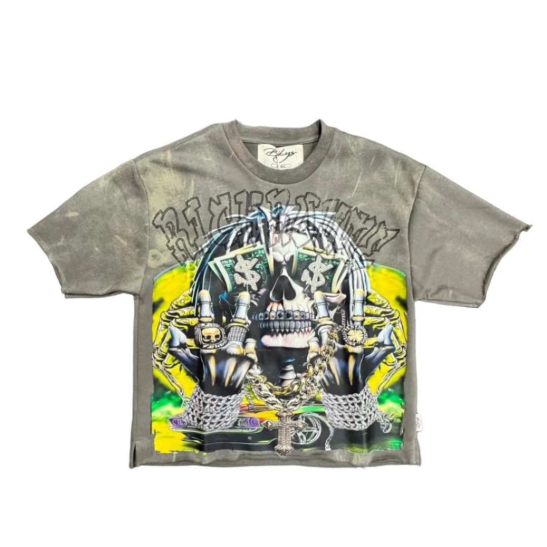 BKYS "Rich Till Death" Cropped T-Shirt