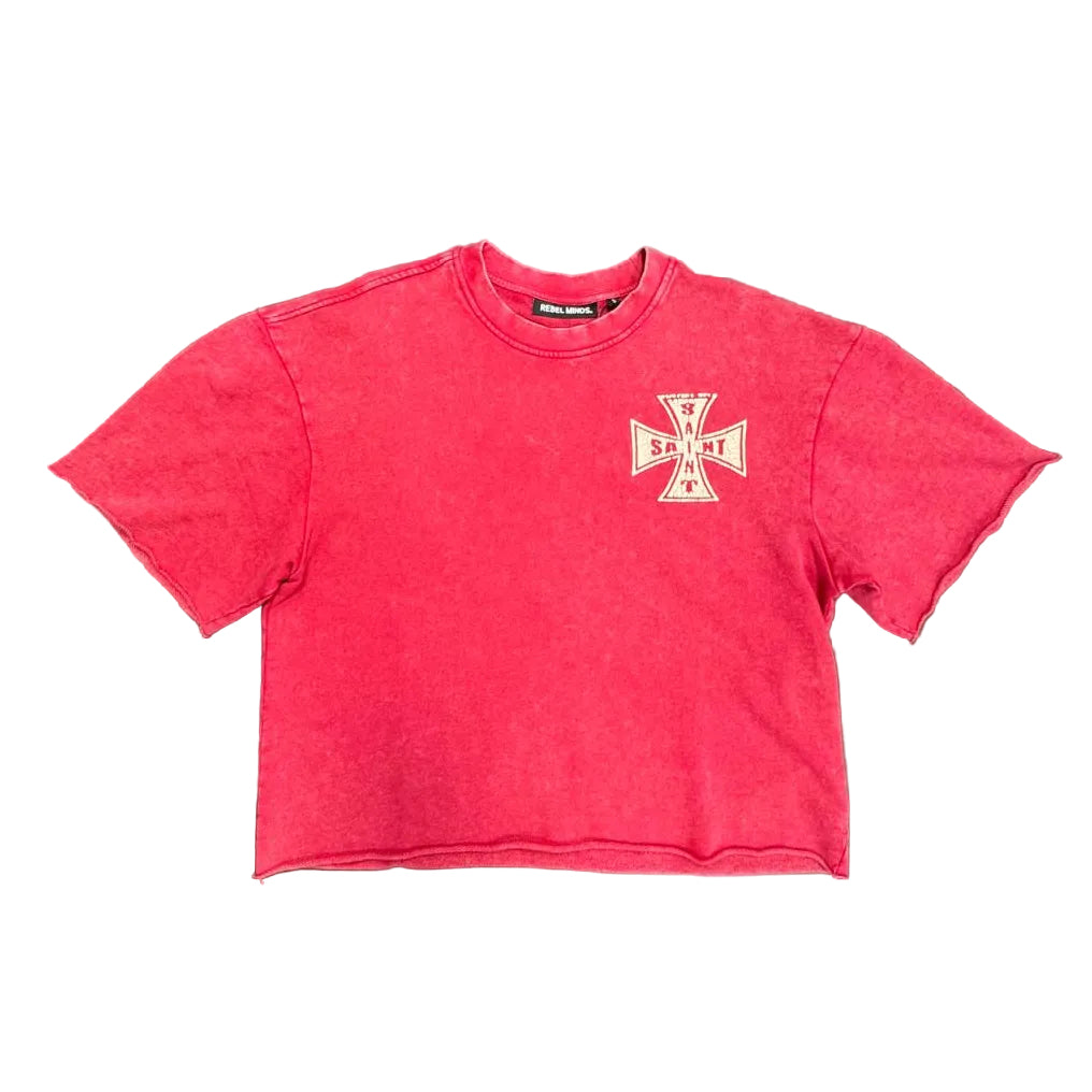 Rebel Minds "Saint Sinner" Cropped T-Shirt