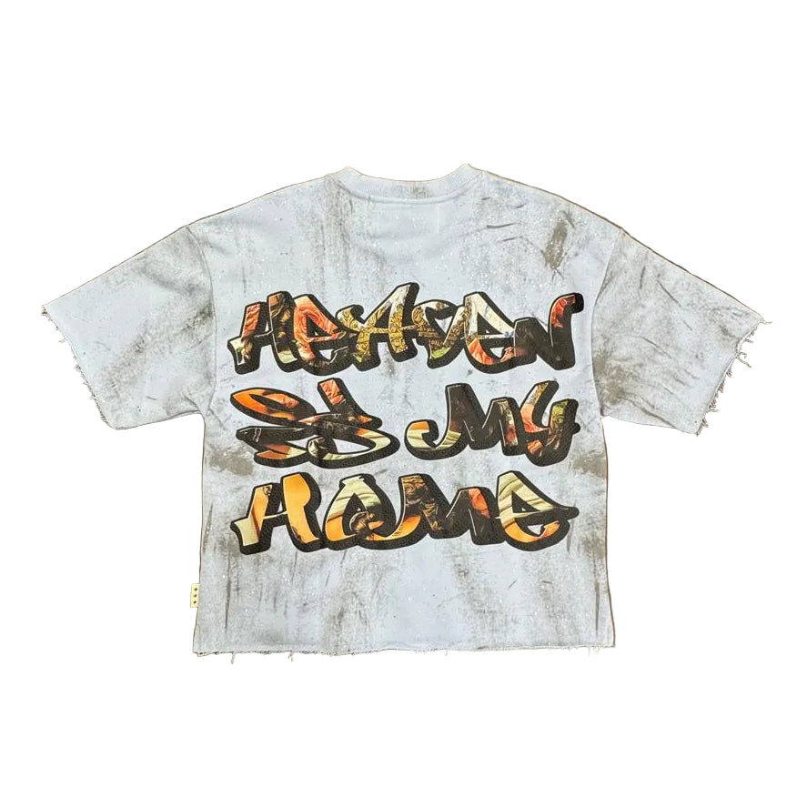 BKYS "Silent" Cropped T-Shirt – Light Blue