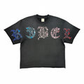 R3bel Multi Color Rhinestone Cropped Tee