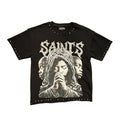 Focus Black Rhinestone Saints Tee