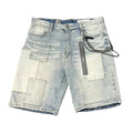 Smoke Rise Patchwork Denim Shorts
