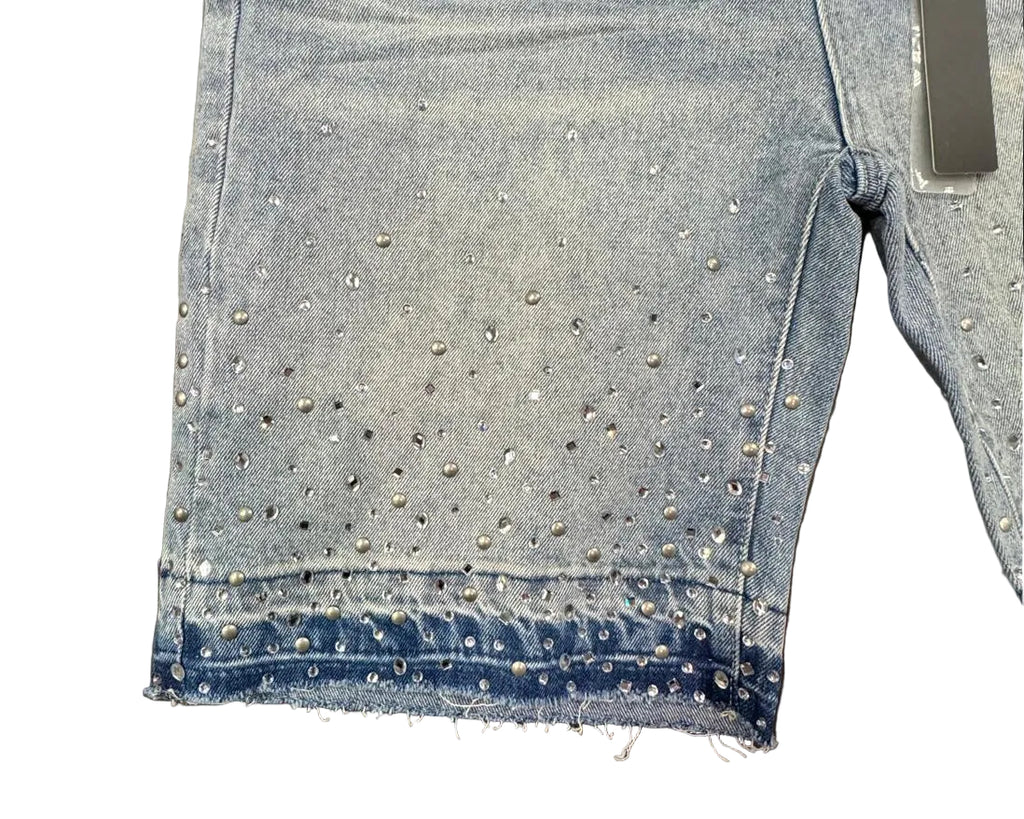 Smoke Rise Rhinestone Denim Shorts