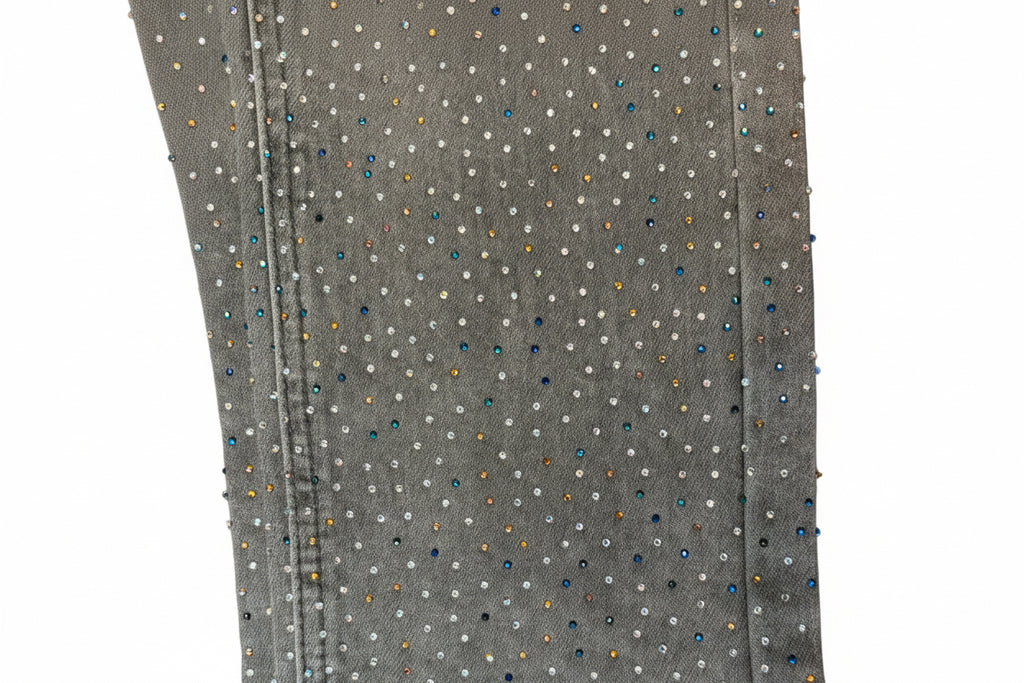 KDNK Rhinestone Skinny Jeans– Grey
