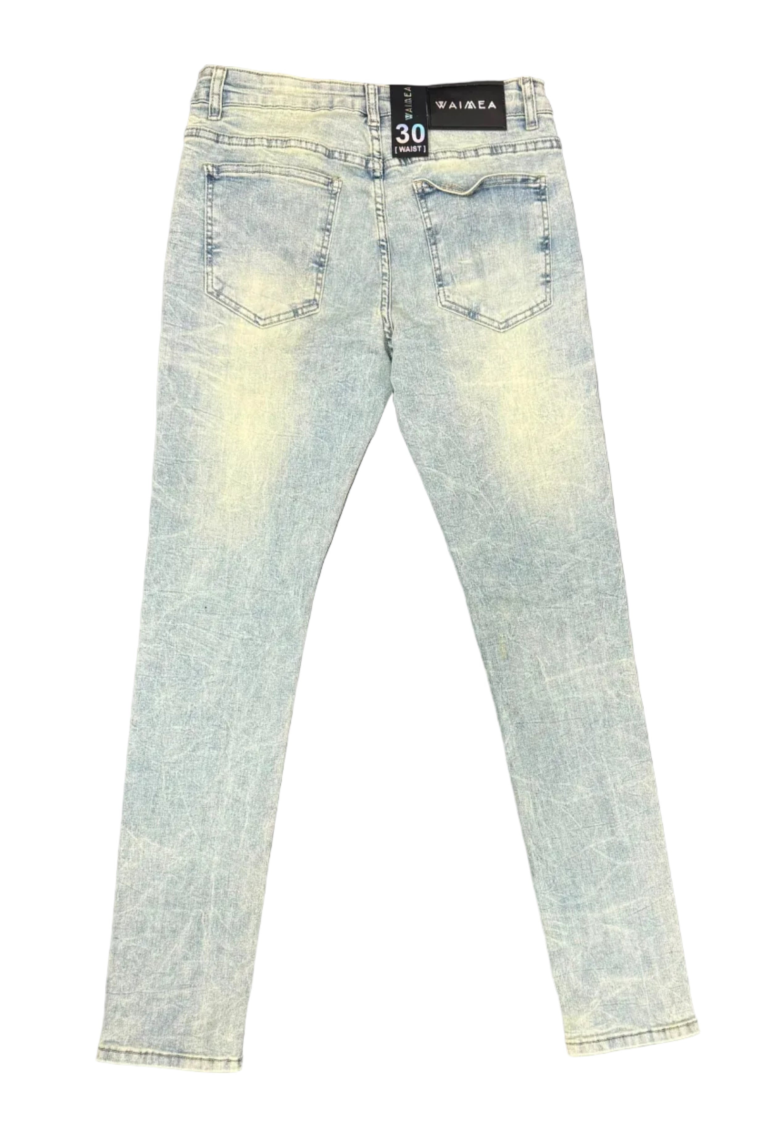 WAIMEA Distressed Skinny Jeans– Light Wash